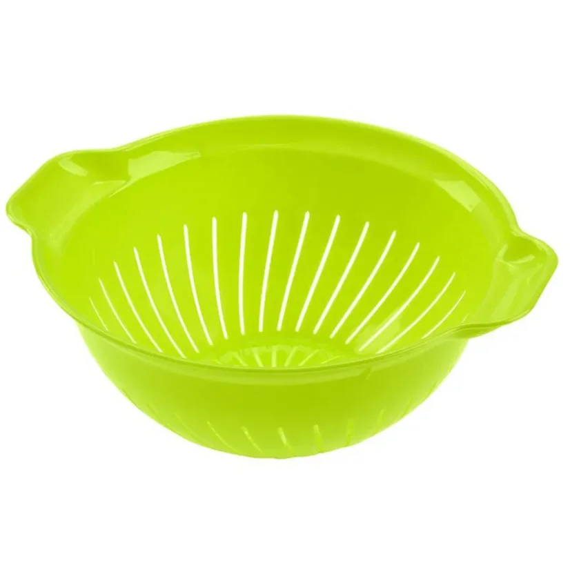 Plastový cedník s uchy HEIDRUN 26cm MODRÝ