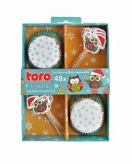 Formičky na muffiny papír 24ks+napichovátka 24ks