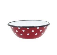 Miska smalt 16 cm, dekor puntík