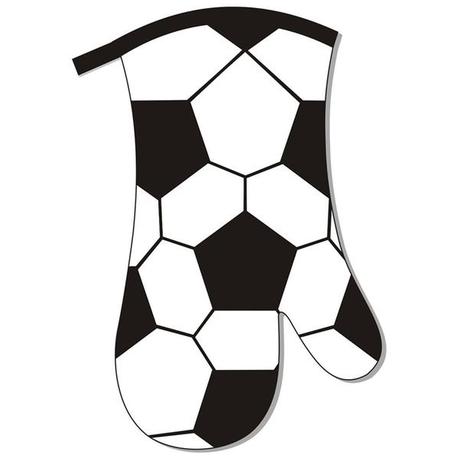 Chňapka kuchyňská fotbal, 18x30cm