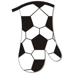 Chňapka kuchyňská fotbal, 18x30cm