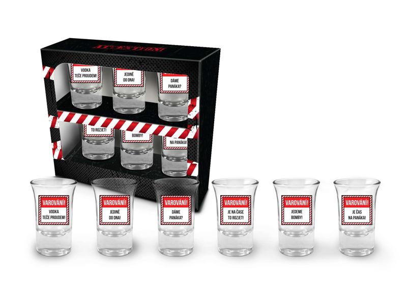 Sada sklenic na panáky - VAROVÁNÍ! 6x35ml